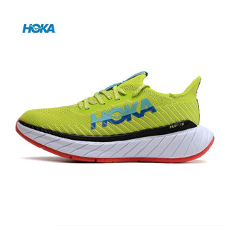 HOKA ONE ONE รองเท้าวิ่ง ระบายอากาศ ดูดซับแรงกระแทก สําหรับผู้ชาย และผู้หญิง【Carbon X3】