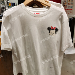 Uniqlo เสื้อยืดลําลอง แขนสั้น พิมพ์ลายมินนี่ JHF5J