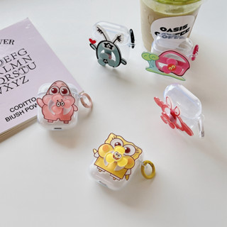 สําหรับ airpods pro gen 2 1 2 pro 3 เคสหูฟัง ลาย แบบสร้างสรรค์ Spin Fan spongebob Patrick น่ารัก