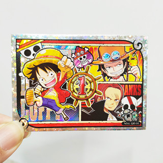 การ์ดเทรด เลเซอร์ รูปตัวละคร One Piece KD No.4 Rank QR ขนาด 88*63*0.8 มม.