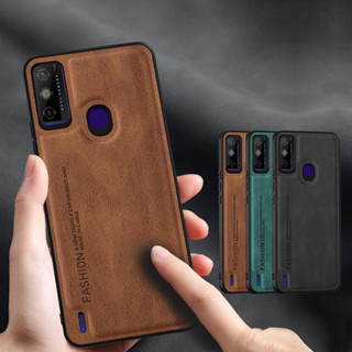 Tecno Spark 8C เคสโทรศัพท์ Spark 6 GO ฝาครอบ Funda หรูหรา หนังด้านหลัง และยาง สองชั้น เคสป้องกัน