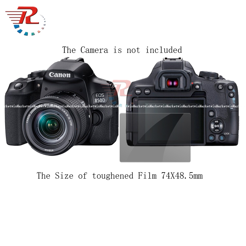 Canon EOS 850D กระจกนิรภัยป้องกันหน้าจอสําหรับ Canon EOS 850D 800D 750D 760D 700D 650D 600D 550D 500
