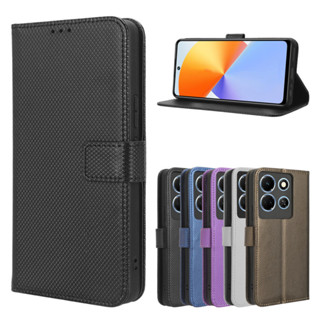 For Infinix Hot 30 / 30i / 30 Play / 20s / 20i / 20 Play / 20 5G / 20 4G X6826B / 12i / 12 Pro / 12 Play Case Flip Diamond PU Leather Wallet Card Slot Phone Stand Cover