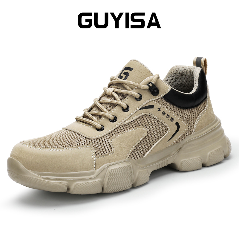 GUYISA รองเท้านิรภัยฉนวนกันความร้อน 10KV ช่างไฟฟ้าสามารถทนต่อการสึกหรอด้านล่าง EVA แข็งเพื่อทนต่อการ