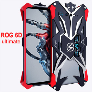 Zimon เคสโทรศัพท์มือถือ อลูมิเนียมอัลลอยแข็ง กันกระแทก ปิดด้านหลัง สําหรับ ASUS ROG 6D ROG 6 Pro