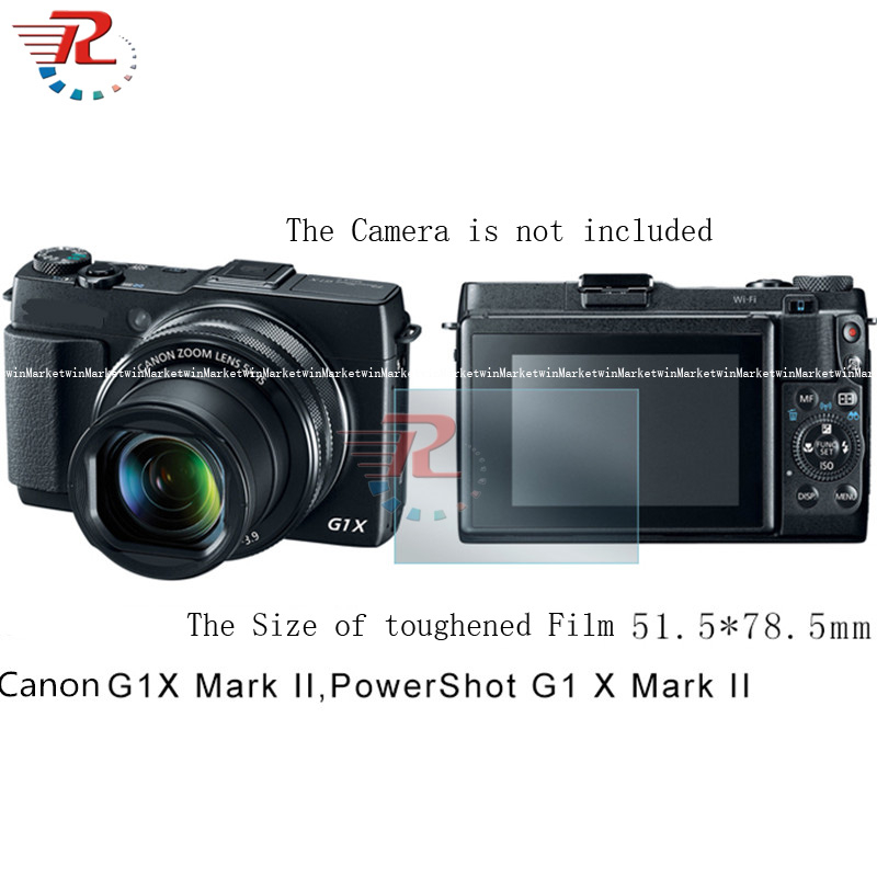 Canon G1XII G1X Mark II กล้องกระจกนิรภัยป้องกันหน้าจอสําหรับ Canon G1XII G1X Mark II กล้องฟิล์มฟิล์ม