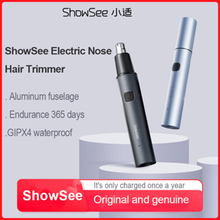 Showsee ปัตตาเลี่ยนตัดขนจมูกไฟฟ้า C3-B ขนาดเล็ก แบบพกพา กําจัดขนหู ขนจมูก กันน้ํา ปลอดภัย สําหรับผู้ชาย และผู้หญิง