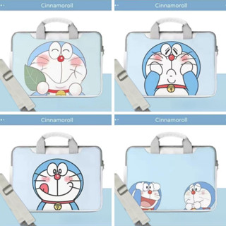 ⭐️With shoulder strap⭐️PU Waterproof Cartoon Doraemon laptop bag 13.3inch 12 14 15.6 inches Laptop Case Sleeves