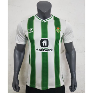 เสื้อกีฬาแขนสั้น ลายทีมชาติฟุตบอล Real Betis home Jersey fans 2023 24 ชุดเหย้า คุณภาพสูง สําหรับผู้ชาย