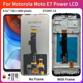 ชุดประกอบหน้าจอสัมผัสดิจิทัล LCD สําหรับ Motorola Moto E7 Power
