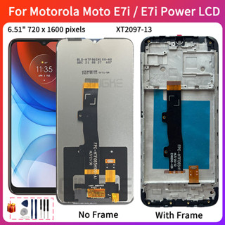 หน้าจอแสดงผลสัมผัสดิจิทัล LCD สําหรับ Motorola Moto E7i Motorola Moto E7i