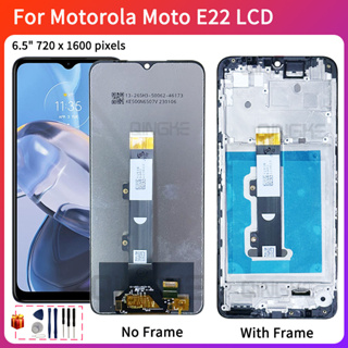 หน้าจอแสดงผล LCD ดิจิไทเซอร์ แบบสัมผัส สําหรับ Motorola Moto E22