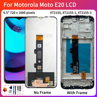 หน้าจอแสดงผลสัมผัสดิจิทัล LCD สําหรับ Motorola Moto E20 XT2155 XT2155-1 XT2155-3