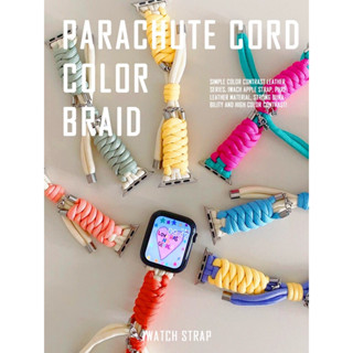 【Band+Case】สายนาฬิกาข้อมือไนล่อน แฮนด์เมด สําหรับ iwatch Serie 8 7 6 SE 5 4 3 2 iwatch Band 44 มม. 45 มม. 41 มม. 40 มม. 38 มม. 49 มม. 42 มม.