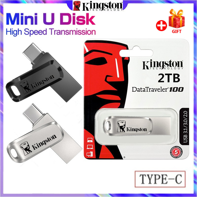 Flashdrive OTG USB 3.1 Type-C 32GB 64GB สูงสุด 150MB/s Pendrive 128GB Pendrive 256GB 512GB 1TB 2TB เ