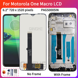 ชุดประกอบหน้าจอสัมผัส LCD สําหรับ Motorola One Macro