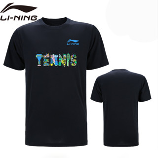 Li Ning ใหม่ เสื้อยืดคอกลม แขนสั้น แห้งเร็ว สไตล์สปอร์ต แฟชั่นฤดูร้อน สําหรับผู้ชาย และผู้หญิง 2023