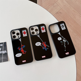 Casetify เคสโทรศัพท์มือถือ PC แข็ง กันกระแทก ลาย Marvel Spider Thread สําหรับ iPhone 14 Pro Max 13 12 Pro Max 12 12 Pro