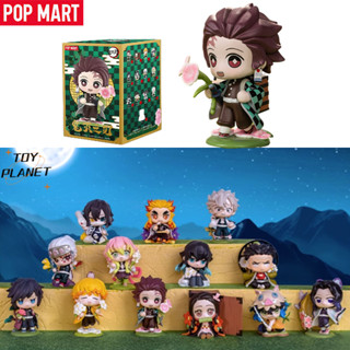 Pop MART ฟิกเกอร์ Demon Slayer Series Kawaii น่ารัก ของเล่นสําหรับเด็ก