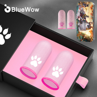 Bluewow【พร้อมส่ง】ปลอกสวมนิ้วโป้ง ป้องกันเหงื่อ สีชมพู สําหรับเล่นเกม