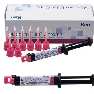 Kerr Maxcem Elite Chroma อุปกรณ์ทันตกรรมเรซิ่น 5 กรัม * 2 ชิ้น / กล่อง
