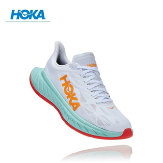 HOKA ONE ONE Racing Carbon plate Road รองเท้าวิ่ง【Carbon X2】รองเท้ากีฬาดูดซับแรงกระแทก