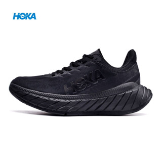 HOKA ONE ONE Racing Carbon plate Road รองเท้าวิ่ง【Carbon X2】รองเท้ากีฬาดูดซับแรงกระแทก