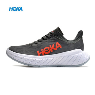 Hoka ONE ONE Racing Carbon plate Road รองเท้าวิ่ง【Carbon X2】รองเท้ากีฬาดูดซับแรงกระแทก