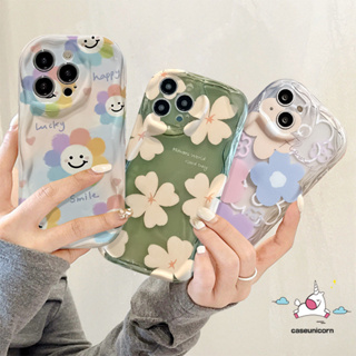 เคสโทรศัพท์มือถือแบบนิ่ม Tpu กันกระแทก ลายดอกไม้ 3D แวววาว สําหรับ iPhone 11 14 13 12 Pro Max XR 6s 6 7 8 Plus 7plus X XS Max SE 2020