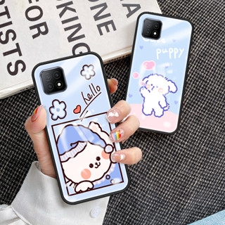 สําหรับ OPPO A53 2020 เคสโทรศัพท์ OPPO A53 2020 เคส กระจกนิรภัย เคสนิ่ม TPU ขอบป้องกัน แข็ง กันกระแทก แฟชั่น เคสด้านหลัง