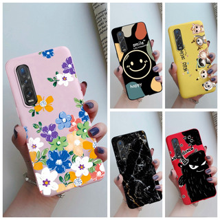 เคส OPPO Find X2 Pro พิมพ์ลาย ที่มีสีสัน กันกระแทก กันชน ซิลิโคนนุ่ม เคส