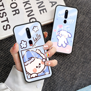 สําหรับ OPPO F11 Pro เคสโทรศัพท์ OPPO F11 Pro เคส กระจกนิรภัย เคสนิ่ม TPU ขอบป้องกัน แข็ง กันกระแทก แฟชั่น เคสด้านหลัง