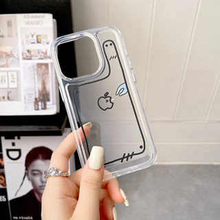 เคสโทรศัพท์มือถือ ขอบนิ่ม กันกระแทก ลายแอปสแตรกท์ สําหรับ iPhone 11 13 14 12 X XS Pro Max Mini