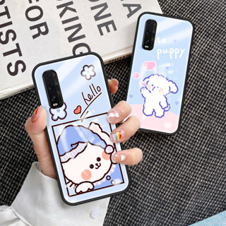 เคสโทรศัพท์มือถือกระจกนิรภัย TPU แบบนิ่ม ขอบแข็ง กันกระแทก สําหรับ OPPO Find X2 Find X2 เคส