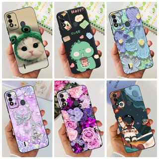 เคสโทรศัพท์มือถือ ซิลิโคนนิ่ม ลายไดโนเสาร์ แมวน่ารัก Itel P37 P37Pro Vision 2s Vision2 Plus ItelP37 Pro Vision2s Vision 2Plus