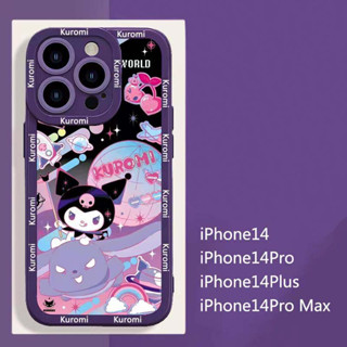 เคสโทรศัพท์มือถือแบบนิ่ม ลายคุโรมิน่ารัก สําหรับ iPhone 14 13 12 11 Pro X XS Max XR 6 6S 7 8 Plus SE 2020