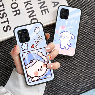 เคสโทรศัพท์มือถือกระจกนิรภัย TPU แบบนิ่ม ขอบแข็ง กันกระแทก สําหรับ OPPO Find X3 OPPO Find X3 Pro เคส