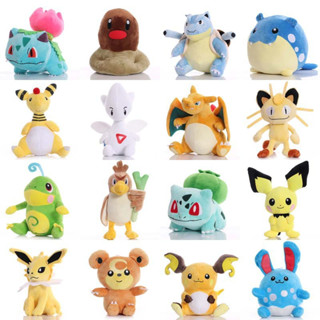 ตุ๊กตานุ่ม รูปการ์ตูนโปเกม่อน Psyduck Eevee Torchic Umbreon Slowpoke Lucario Togepi Pichu Sylveon Mewtwo Charizard ขนาด 25 ซม. 41 สไตล์ ของขวัญคริสต์มาส สําหรับเด็ก