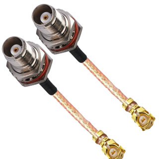 สายเคเบิลเชื่อมต่อโอริง IPX U.FL IPEX เป็น TNC ตัวเมีย กันน้ํา RF Coaxial Pigtail RG178 30 ซม. 2 ชิ้น