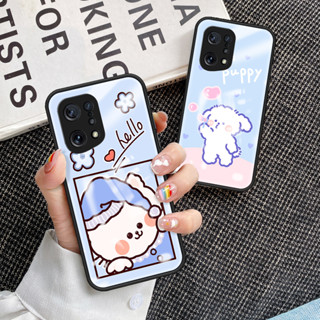 เคสโทรศัพท์มือถือกระจกนิรภัย TPU แบบนิ่ม ขอบแข็ง กันกระแทก สําหรับ OPPO Find X5 Find X5 เคส