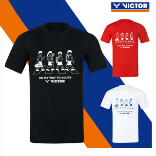 Victor 2023 เสื้อกีฬาแขนสั้น แห้งเร็ว ระบายอากาศ สไตล์เกาหลี เหมาะกับฤดูใบไม้ผลิ และฤดูร้อน สําหรับผู้ชาย และผู้หญิง ใส่เล่นเทนนิส