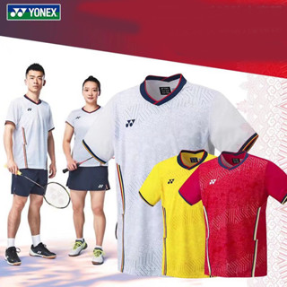 เสื้อกีฬาแบดมินตัน Yonex ดูดซับเหงื่อ แห้งเร็ว สวมใส่สบาย ระบายอากาศได้ดี สําหรับผู้ชาย และผู้หญิง เหมาะกับการวิ่งกลางแจ้ง