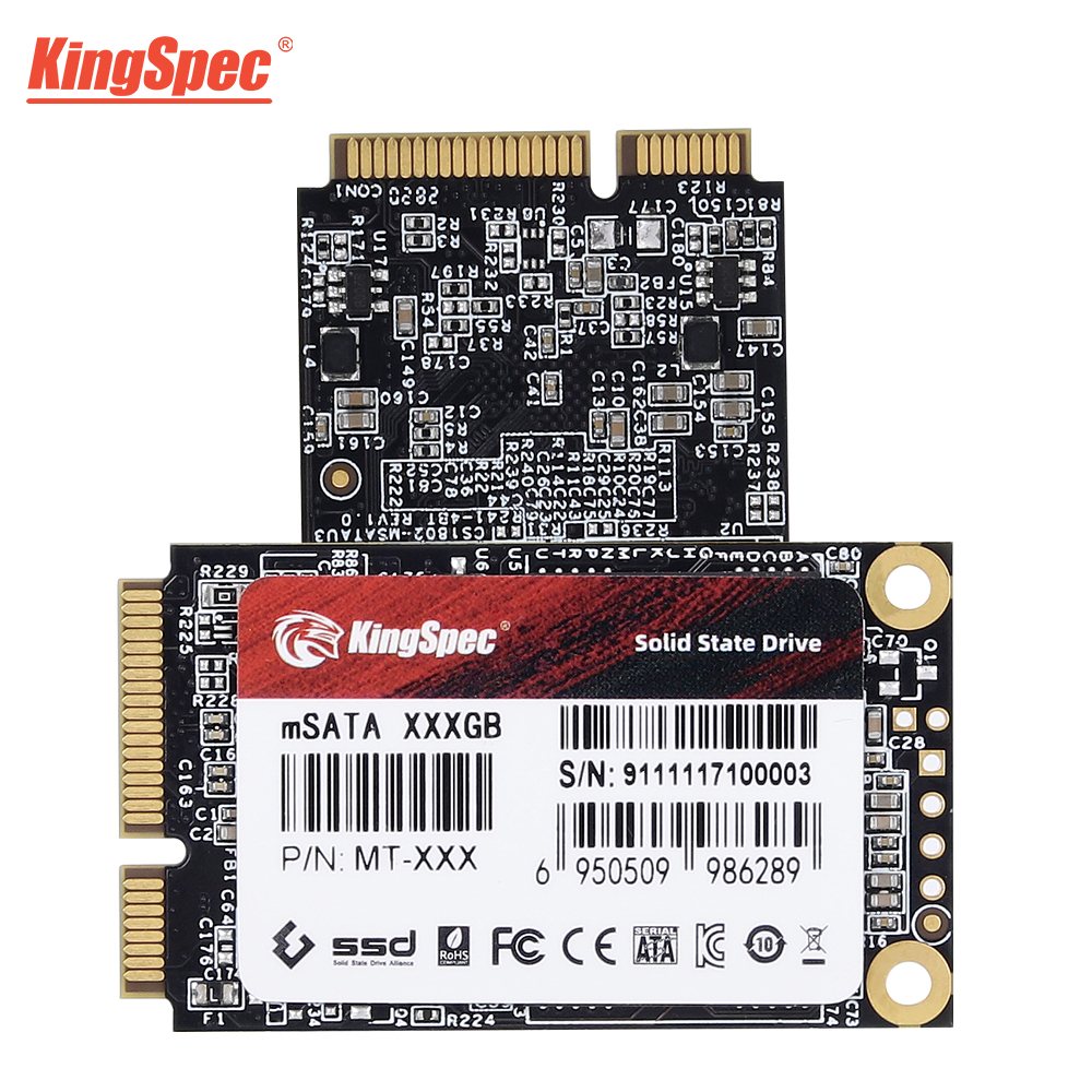 Kingspec mSATA SSD 128GB 256GB 512GB mSATA SSD HDD สําหรับเดสก์ท็อปภายใน Solid State Hard Drive สําห