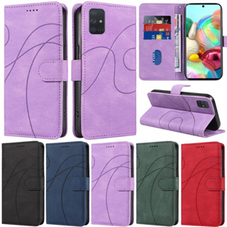 เคสโทรศัพท์มือถือหนัง PU นิ่ม ฝาพับ พร้อมช่องใส่บัตร ตั้งได้ หรูหรา สําหรับ Samsung Galaxy A51 A71 A21 A31 A41 A51 5G A71 5G M33 5G M53 5G S20 Lite 5G