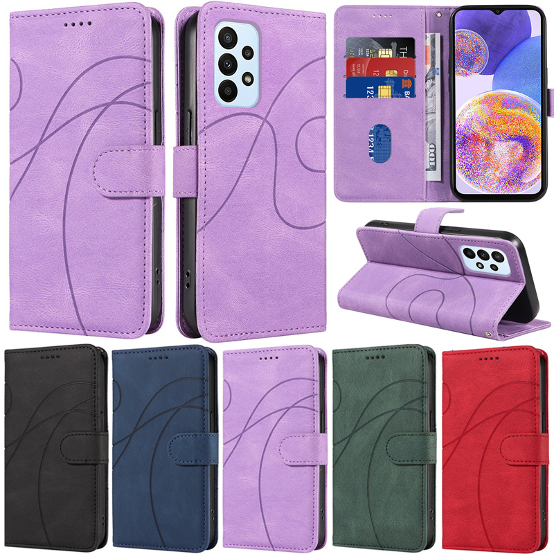 เคสโทรศัพท์หนัง Pu นิ่ม ฝาพับ พร้อมช่องใส่บัตร หรูหรา สําหรับ Samsung Galaxy A24 4G A34 A54 A23 A13 4G A14 4G A53 A33 5G A13 5G A14 5G