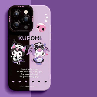 เคสโทรศัพท์มือถือแบบนิ่ม ลายคุโรมิน่ารัก สําหรับ iPhone 14 13 12 11 Pro X XS Max XR 6 6S 7 8 Plus SE 2020