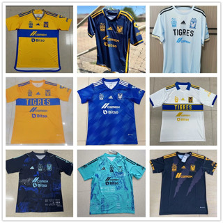 เสื้อกีฬาแขนสั้น ลายทีมชาติฟุตบอล Tigres UANL 2023 ชุดเหย้า เยือน สําหรับผู้ชาย