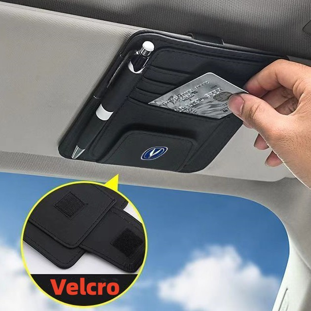รถผู้ถือบัตร Sun Visor สําหรับ Changan CS35 PLUS / CS75 Plus Sunvisor Ticket แว่นตากันแดดผู้ถือกระเป