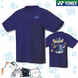 Yonex ใหม่ เสื้อยืดแขนสั้น พิมพ์ลายแบดมินตัน ระบายอากาศ แห้งเร็ว สําหรับผู้ชาย และผู้หญิง 2023