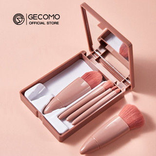 Gecomo แปรงแต่งหน้า อเนกประสงค์ แบบพกพา เดินทาง รองพื้น บลัชออน อายแชโดว์ ความงาม 5 ชิ้น